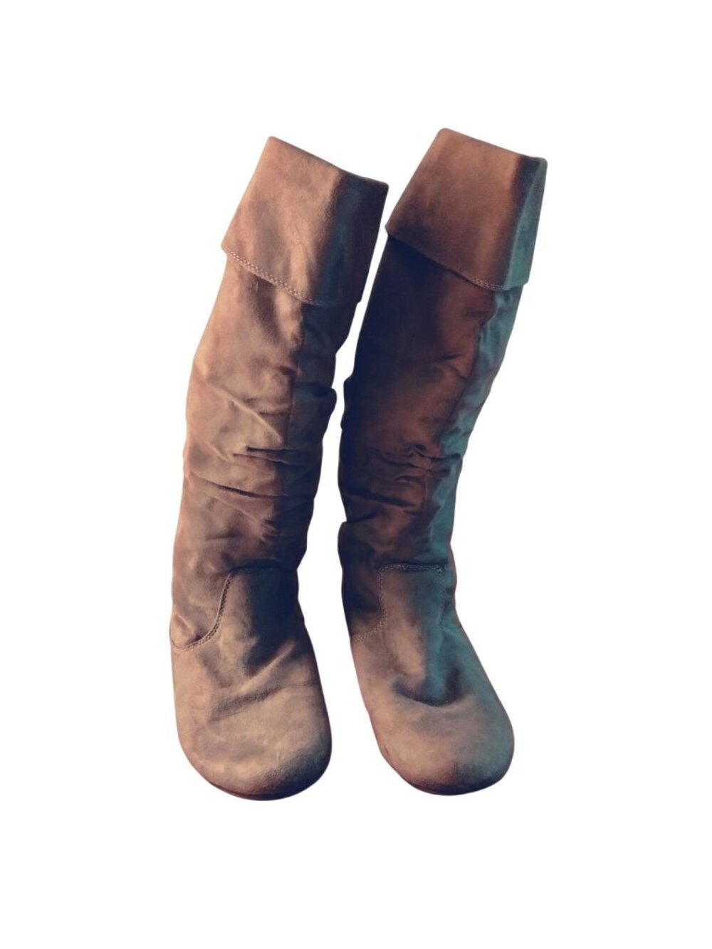 Candies Womens Gray Knee High Boots Size 8.5 Medium